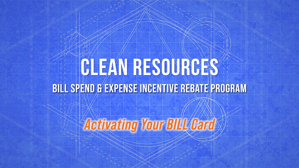 Activating Your BILL Card