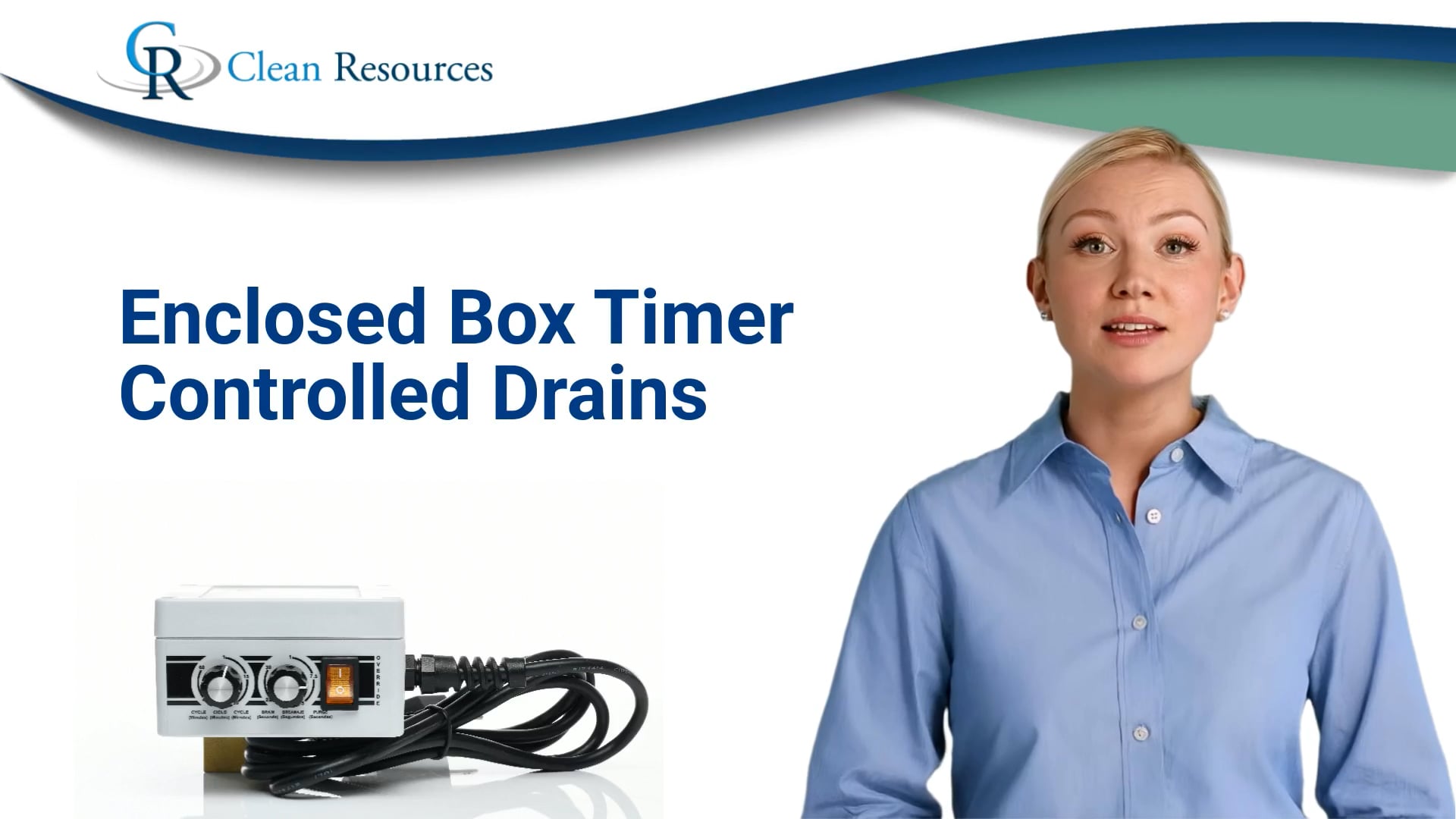enclosed box timer controlled drains