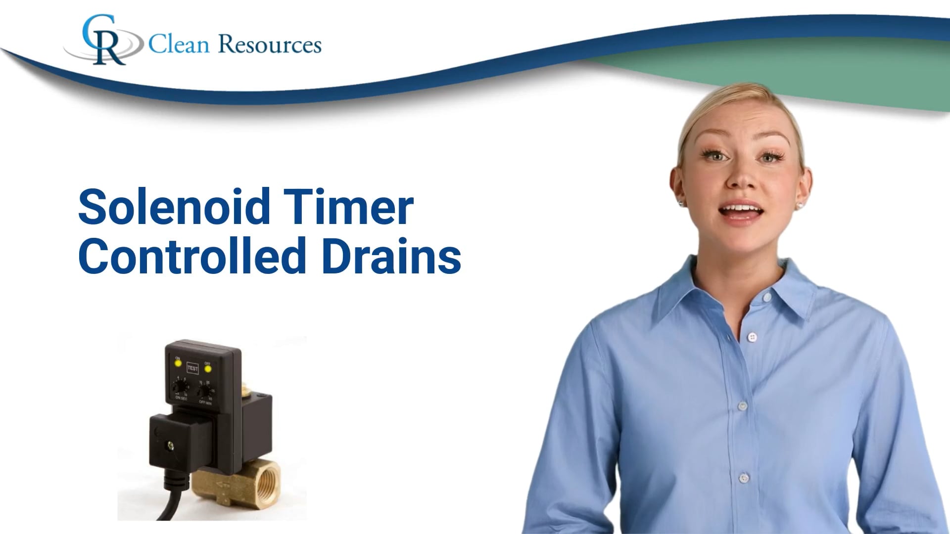 solenoid timer controlled drains